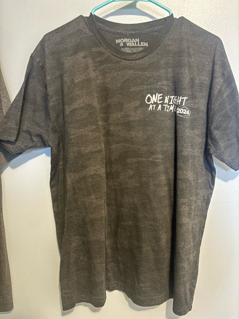 Morgan Wallen 'One Night at a Time' Black Graphic T-Shirt
